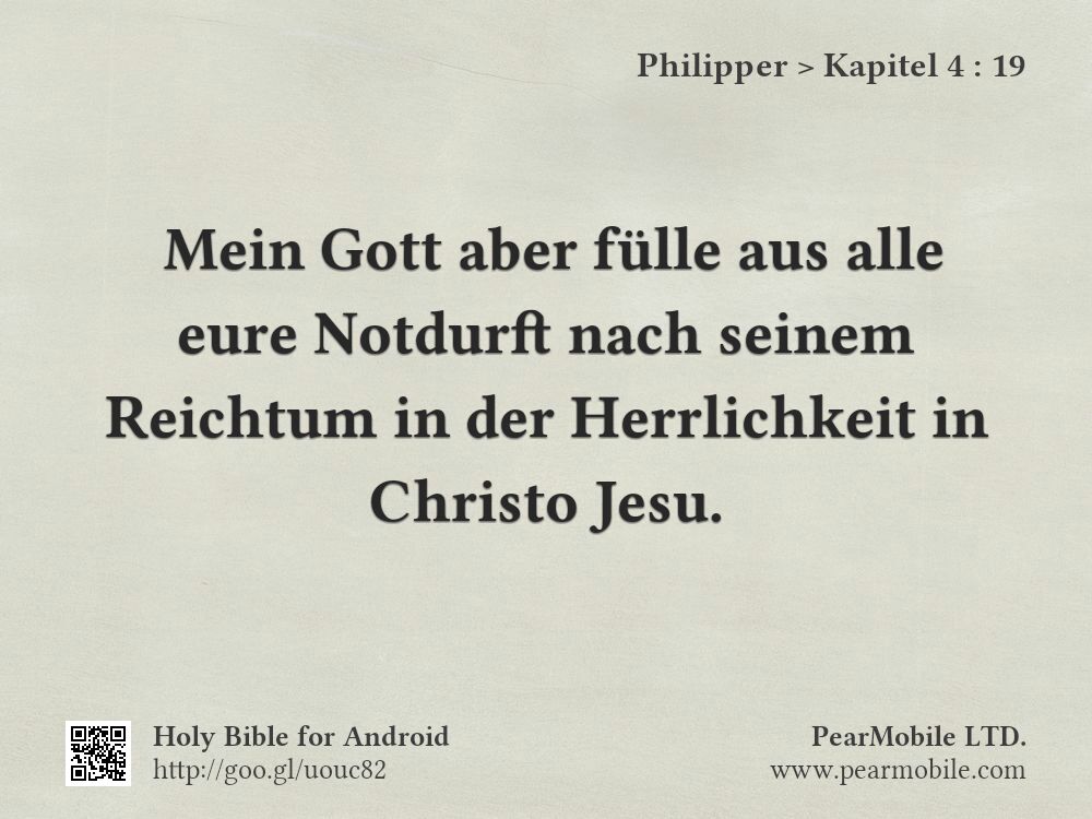 Philipper, Kapitel 4:19